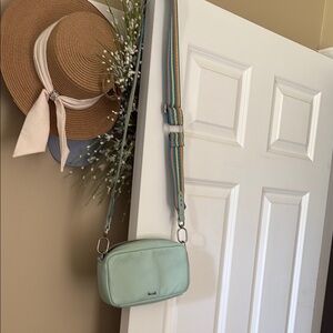 The Sak Green Crossbody Bag with Structured Design